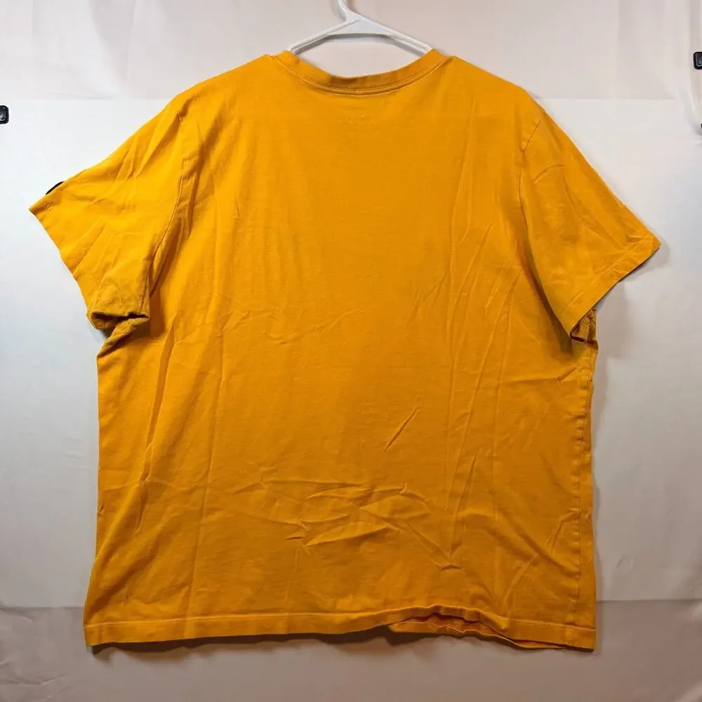 Nike Sportswear Heritage Graphic T Shirt Mens Yellow Size XL